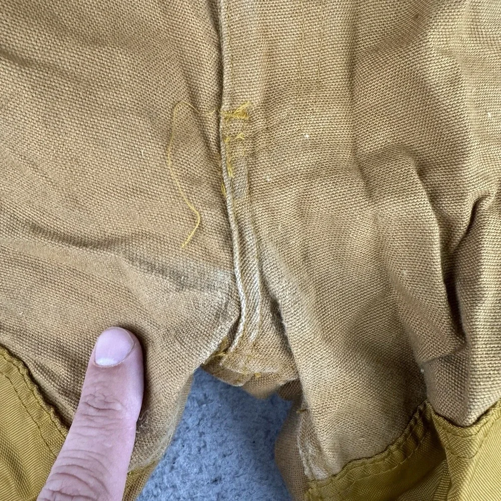 Vintage 70s Red Head Bone-Dry Pants 36x29 Double Knee Hunting Duck Canvas Tan